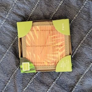 Set of 6 Bamboo Coasters from Bed Bath & Beyond NIB
